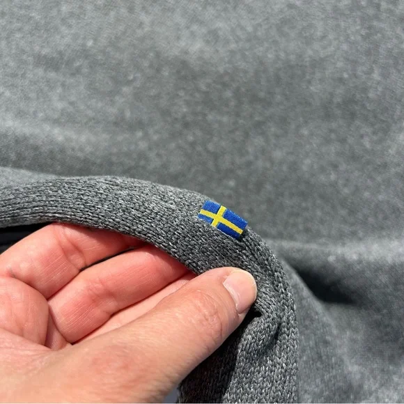 Fjallraven Ovik Fleece Hoodie Jacket Size Large Grey - Picture 8 of 9